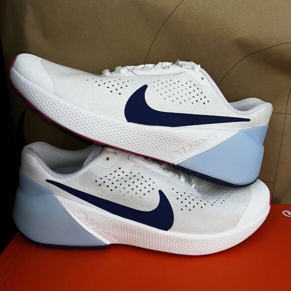NEW Nike Air Zoom TR1 Cross Training Gym Shoes White Blue DX9016 102 Mens Size 9